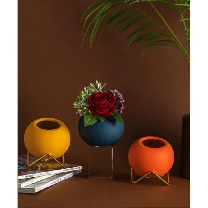 Kunstblumen Künstliche Blumen mit Keramikvase, gefälschte Seidenblumen, nordisches Licht, Luxus-Simulationsblume, Heimtischzubehör für jeden Anlass
