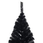 Fairy Tree Weihnachtsbaum,Christmas Trees,Künstlicher Halb-Weihnachtsbaum mit Ständer Schwarz 210 cm PVCGeeignet für Patio, Schlafzimmer, Wohnzimmer, Weihnachten