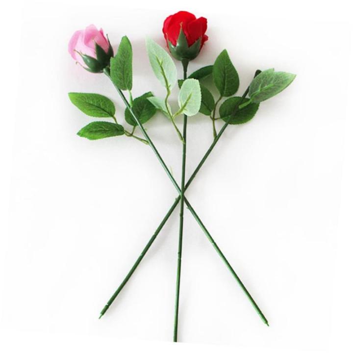 200 STK Rosenstiel künstliche blüten Artificial Blumendekoration Bouquet Flowers Blumen Machen künstliche Rosen DIY Bindedrähte künstlicher Pflanzenstamm Kunststoff