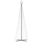 Mobili Weihnachtsbaum mit farbigem Kegel, 500 LEDs, 100 x 300 cm, Weihnachtsdekoration, Weihnachtsbaum, künstlicher Weihnachtsbaum, dünner Ständer