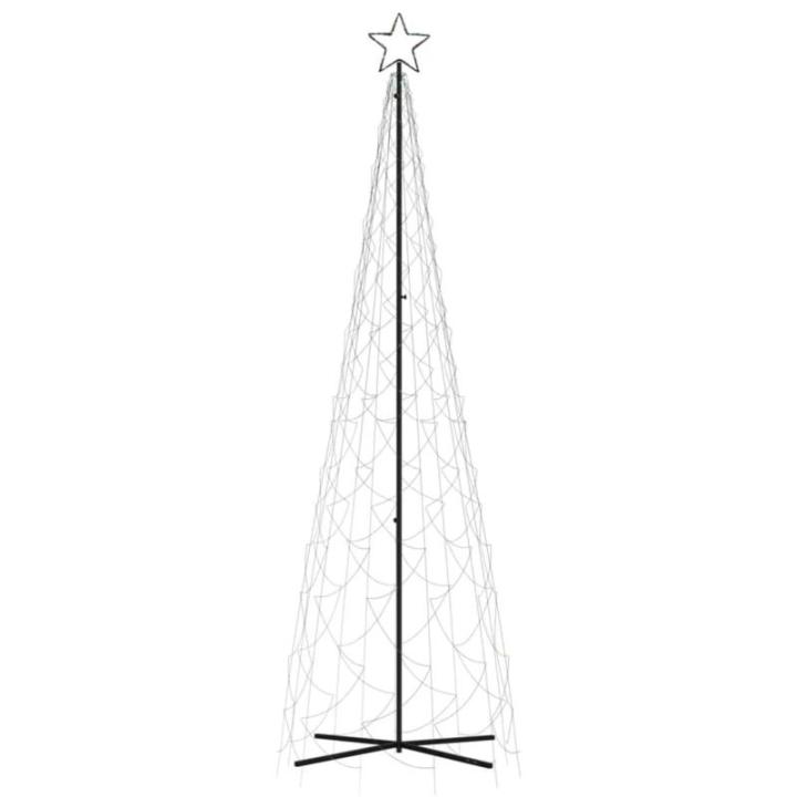 Mobili Weihnachtsbaum mit farbigem Kegel, 500 LEDs, 100 x 300 cm, Weihnachtsdekoration, Weihnachtsbaum, künstlicher Weihnachtsbaum, dünner Ständer