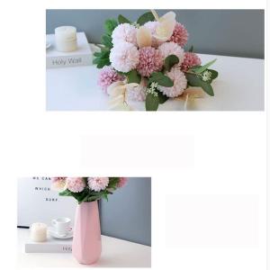 Kunstblumen Künstliche Blumen Pflanzen Set, Seidenblumenarrangements mit Keramiktopf, für Zuhause, Hochzeit, Party, Büro, Tafelaufsatz für jeden Anlass