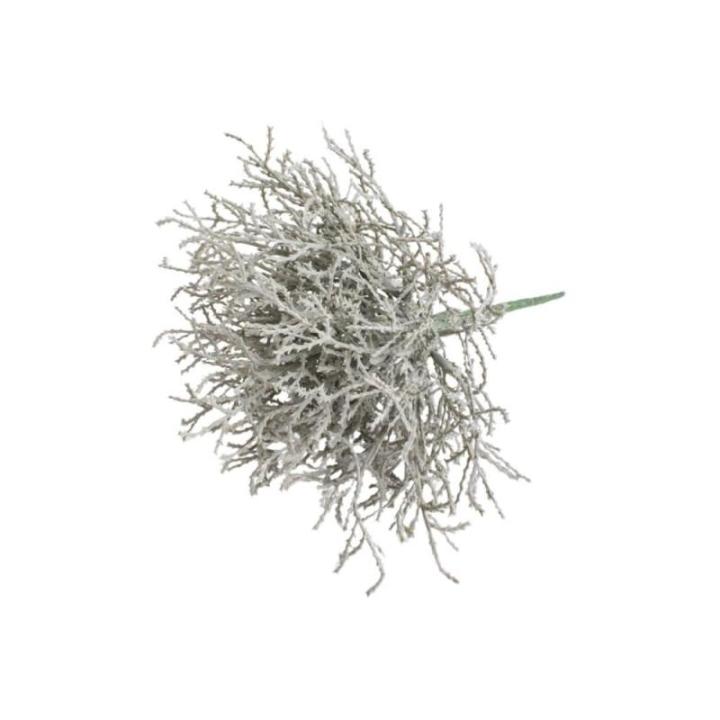 Kunstmatige Calocephalus (prikkeldraad plant/zilveren mandje) Kleur: grijs (2 stuks)