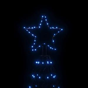 LED kerstboom kerstboom lichtboom kerstdecoratie verlichting buiten verlicht lichtketting outdoor kegelvorm blauw 1400 LEDs 160x500 cm