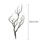 4 Stück Dried Tree Branches Artificial Antler Branch, Simulated Plastic Coral Branch, Plant Twigs Plastic Dry Branches, for Decoration for Christmas Party Various Festivals Home H
