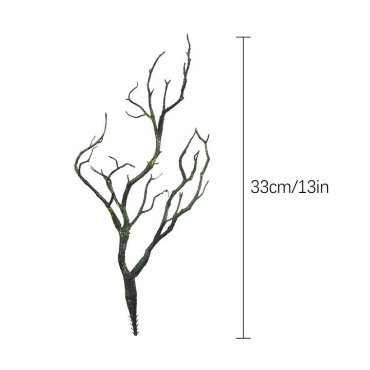 4 Stück Dried Tree Branches Artificial Antler Branch, Simulated Plastic Coral Branch, Plant Twigs Plastic Dry Branches, for Decoration for Christmas Party Various Festivals Home H