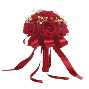 Hochzeitsstrauß Seidenrose Braut Brautjungfern Handstrauß Combo Hochzeitsblume