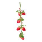Simulierte Erdbeeren Obst Künstliche Erdbeeren Rankensimulation Künstliche Erdbeeren Künstliche Lebensechte Erdbeeren Heimdekoration Lebendige Gefälschte Erdbeeren