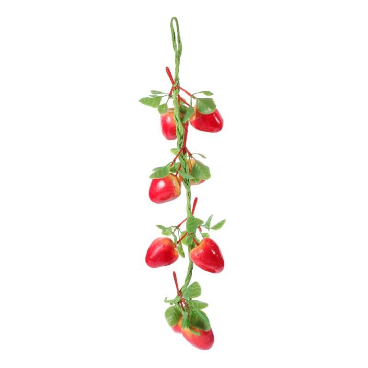 Simulierte Erdbeeren Obst Künstliche Erdbeeren Rankensimulation Künstliche Erdbeeren Künstliche Lebensechte Erdbeeren Heimdekoration Lebendige Gefälschte Erdbeeren