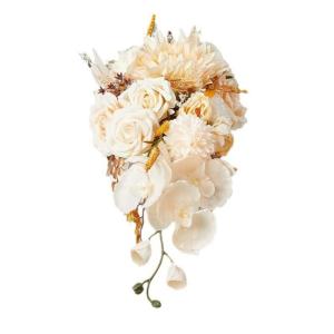 Stilvolle Hochzeitssträuße aus Seidenblumen als Accessoire für Braut und Brautjungfern, tragbar als Dekoration für Festivals und Partys.