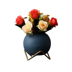 Kunstblumen Künstliche Mini-Topfblumenpflanze, für drinnen und draußen, Zuhause, Küche, Büro, künstliche kleine Blume, Keramik-Blumentopf für jeden Anlass