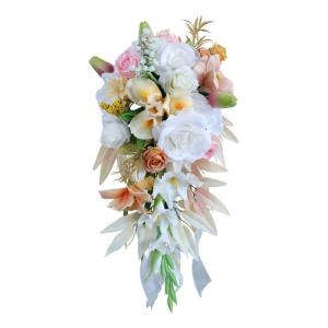 Hochzeitssträuße für Brautjungfern, künstliche Blumen, Brautsträuße, Brautsträuße, Verlobungsfeier-Dekorationen