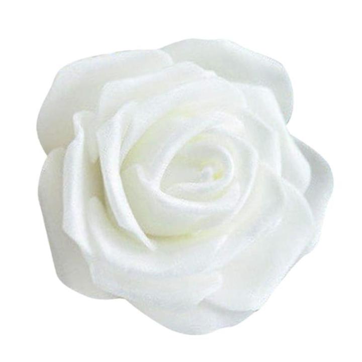 Artificielle bruidsboeket, wit, 6-7 cm, 3,5 cm