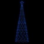Mobili Weihnachtsbaum mit blauem Kegel, 500 LEDs, 100 x 300 cm, Weihnachtsdekoration, Weihnachtsbaum, künstlicher Weihnachtsbaum, dünner Ständer