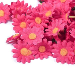 100 STKS Gerbera Daisy Stof Bloemen Hoofden Voor Bruiloft DIY Decoratie Craft