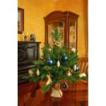 Altair Kunstkerstboom, 65 cm, klassiek groen, 62 takken, 100% PE-punten, inclusief standaard, zaklinnen