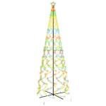 LED kerstboom kerstboom lichtboom kerstdecoratie verlichting buiten verlicht lichtketting outdoor kegelvorm meerkleurig 1400 leds 160x500 cm