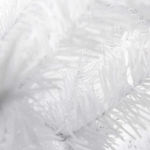Kunstkerstboom, 120/150/180/210 cm pvc-materiaal, verdikte takken, opvouwbaar, met robuuste sokkel, wit, 150 cm