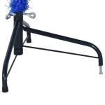 Kunstkerstboom met standaard, 240 cm hoog, kerstdecoratie, kunstboom, hoge kunstkerstboom, kerstboom, PVC en staal, blauw