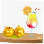 12 STK Simulierter Goldener Apfel Gefälschte Früchte Prop Falsches Obst Gefälschte Äpfel Künstliche Traubentraube Fruchtfliege Künstliche Weihnachtsfrüchte Modell Vitrine Sc