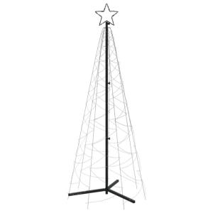 Mobili Weihnachtsbaum in Kegelform, kaltweiß, 200 LEDs, 70 x 180 cm, Weihnachtsdekoration, Weihnachtsbaum, künstlicher Weihnachtsbaum, dünner Ständer