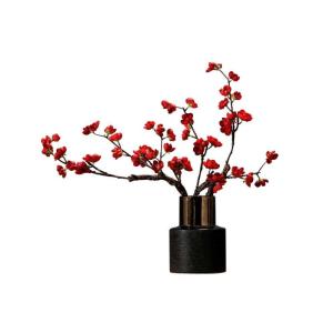 Kunstblumen Künstliche Pflaumenblüten, Kunststoff-Seidenblumen, fühlen Sich echt an, künstliche Blumen, Blumensträuße, Arrangement, Herzstück für jeden Anlass
