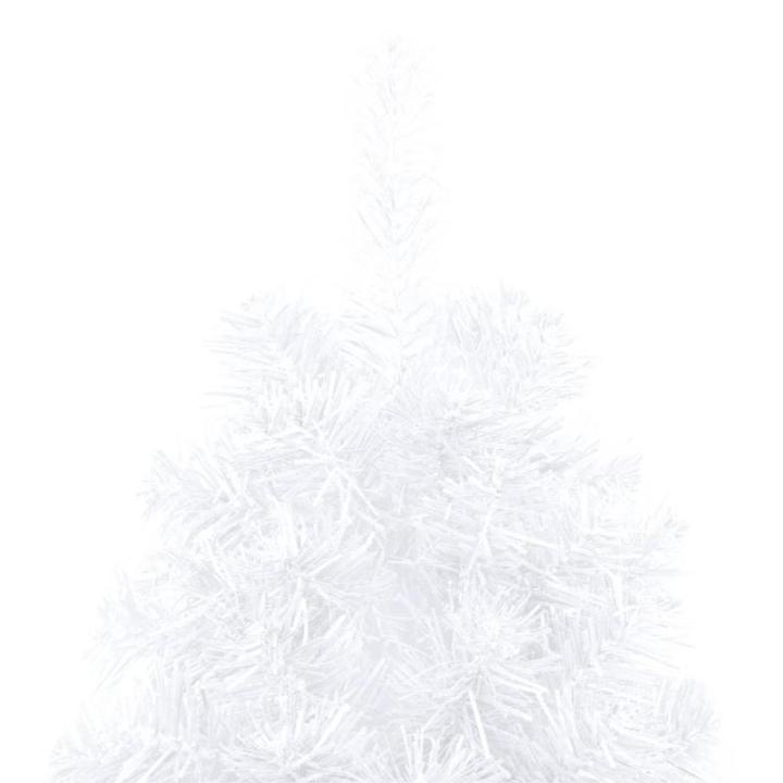 Künstlicher Halb-Weihnachtsbaum Beleuchtung Kugeln Weiß 180 cmWeiß und Golden