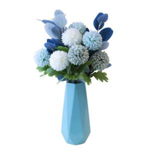 Kunstblumen Künstliche Blumen Pflanzen Set, Seidenblumenarrangements mit Keramiktopf, für Zuhause, Hochzeit, Party, Büro, Tafelaufsatz für jeden Anlass