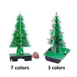 3D-Weihnachtsbaum-LED-Bausatz zum Selbermachen, LED-Weihnachtsbaum, Leiterplatte, Montageset (7 Farben)