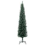 Kunstkerstboom, slank, dennenboom, kerstboom, oncht, kerstdecoratie met 150 leds, 150 cm