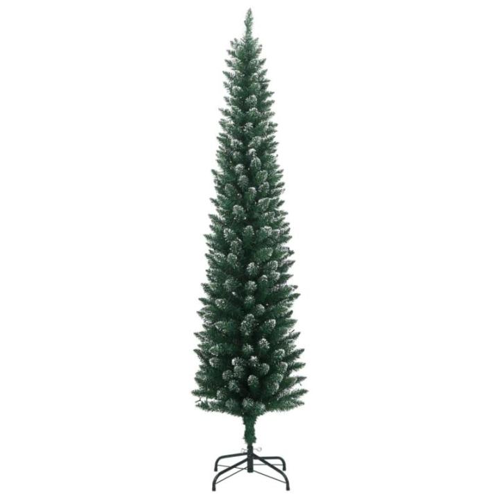 Kunstkerstboom, slank, dennenboom, kerstboom, oncht, kerstdecoratie met 150 leds, 150 cm