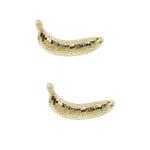 2St Disco-Banane Trophäe Netz werfen trippig Boje Retro bürodeko büro Dekoration glitzernde Netzstrümpfe schwarzer Spiegel Tischschmuck aus Obst Disco-Party-Tischdekoration Gl