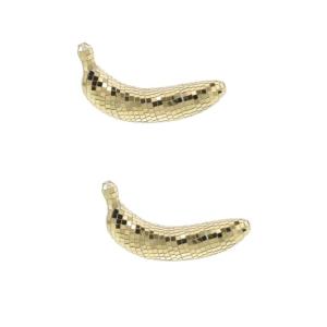 2St Disco-Banane Trophäe Netz werfen trippig Boje Retro bürodeko büro Dekoration glitzernde Netzstrümpfe schwarzer Spiegel Tischschmuck aus Obst Disco-Party-Tischdekoration Gl