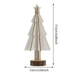 Hölzerne Weihnachtsbaum Dekoration,Mini Desktop Dekoration,Familie Tisch Kamin Dekoration,Hölzerne Weihnachtsbaum Tischplatte Weihnachtsdekorationen für Weihnachten Party Tisch 