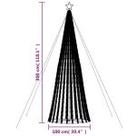 LED Weihnachtsbaum Aussen Kegelform Weihnachtsbaum Metall Groß Blau 688 LEDs Tannenbaum Lichterbaum Weihnachtsdeko Aussen Weihnachtsbaum Tanne 300 cm