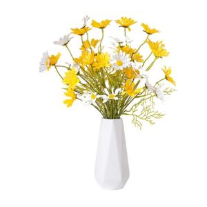 Kunstblumen Künstliche kleine Gänseblümchen-Blumen, Faux Gänseblümchen-Blumenstrauß-Arrangements für Zuhause, Partyraum, Blumendekoration, Foto-Requisiten für jeden Anlass