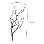 4 stuks Halloween-decoratie takken kunstdennentakken faux tote takken knoppen decoratieve takken tafeldecoratie eettafel kunstmatige geweiboomtakken nep gedroogde takken plastic