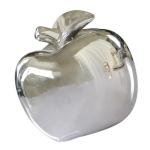 1Stk -Keramik-Ornament Fälschung weihnachtsäpfel Dekoration Weihnachtsmodell Chrom kreative büro Dekoration Party dekorative Requisite Weihnachtsverzierung Silver