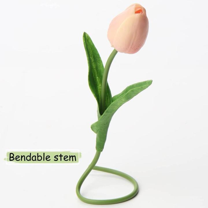 10 stuks kunstbloemen, kunstbloemen, tulp, kunstbloemen, tulp, bloemenboeket, latex, bloemen, zijde, tulp, real-touch, voor thuis, feest, bruiloftsboeket, tuindecoratie