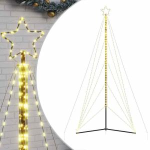 LED Weihnachtsbaum Aussen Kegelform Weihnachtsbaum Metall Groß Warmweiß 861 LEDs Tannenbaum Lichterbaum Weihnachtsdeko Aussen Weihnachtsbaum Tanne 615 cm