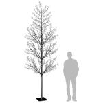 LED Weihnachtsbaum Lichterbaum Weihnachten Christbaum für Außenbereich geeignet 1200 LEDs Blaues Licht Kirschblüten 400 cm