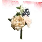 Blumendekor künstliche blüten Artificial dekoring partyspieße Berry Decoration künstliche Dekorationen für Zuhause Schmücken Zuhause+Dekor Tuch simulierte Dahlie