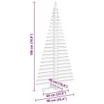 Kerstdecoratie kerstboom 180 cm massief grenenhout, kunstboom, boom, kerstmisdecoratie, houten kerstboom, houten kerstdecoratie