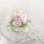 Kunstblumen Künstliche Blumen, Hortensie, Chrysantheme, Kunstblumen, Dekor, Keramik-Pflanztopf, Tischplatten-Pflanzgefäß für jeden Anlass