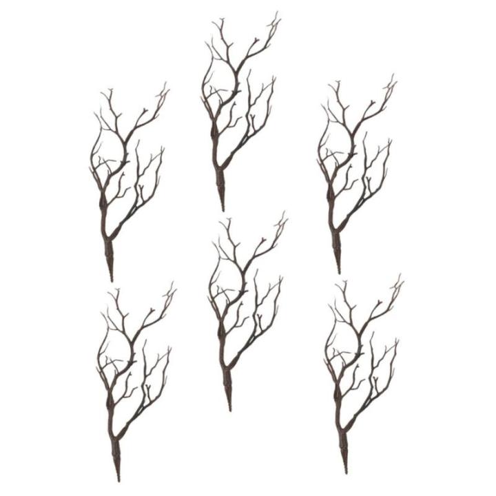 6St Halloween-Dekorationssimulationsanlage Halloween Dekoration Halloween Decor Künstliche Pflanze Weihnachtsbaumzweig AST gefälschte getrocknete Zweige Tischdekorationen zu Haus