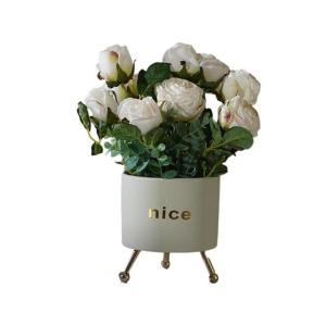 Kunstblumen Künstliche Rosenblumen, Blumenarrangement für Tischdekoration, kleine Bonsai-Heimdekoration, Tischdekoration für Hochzeiten für jeden Anlass