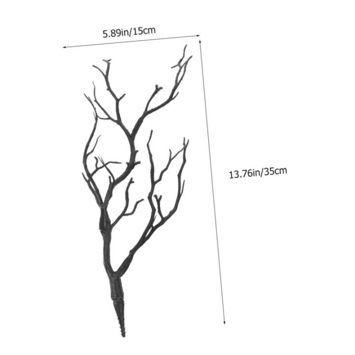 6St Faux Geweih Zubehör künstliche Geweihe Äste Baum künstliche Geweihzweige kunstpflanze kunstplflanze swor DIY-Zweige für Blumenarrangements Vase-Zweig-Dekorationen Plastik 