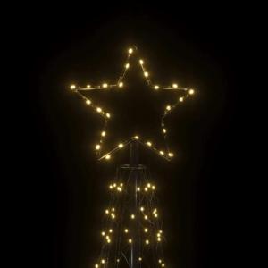 LED kerstboom kerstboom lichtboom kerstdecoratie verlichting buiten verlicht lichtketting outdoor kegelvorm warm wit 500 leds 100x300 cm