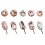 Simulationsmodell, lebensechte Kuchenfotografie, Eiscreme-Dekoration für Zuhause, rosa Abteilung, gefälschte Dessert-Ornamente-08