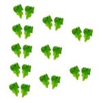 10 Sätze PVC-Salat Obstdekor Realistisches Essen Gemüse-Foto-Requisiten Grünes Dekor Künstliches Gemüseblatt Gefälschtes Gemüse Künstliche Salatblätter Green 2 Stück * 10